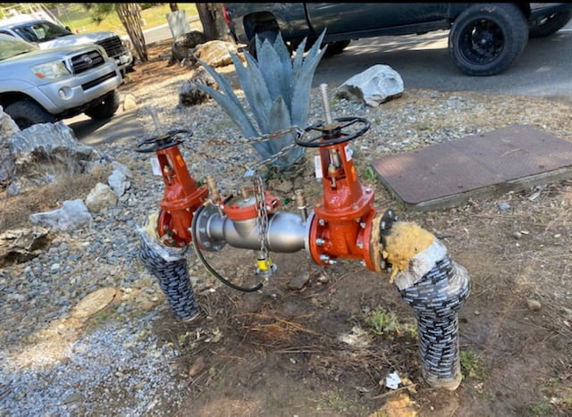 Cal Fire 4" Backflow replacement
