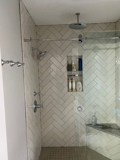 Shower fixture installation