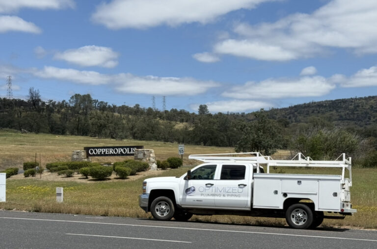 Optimized Piping service truck in Copperopolis, California
